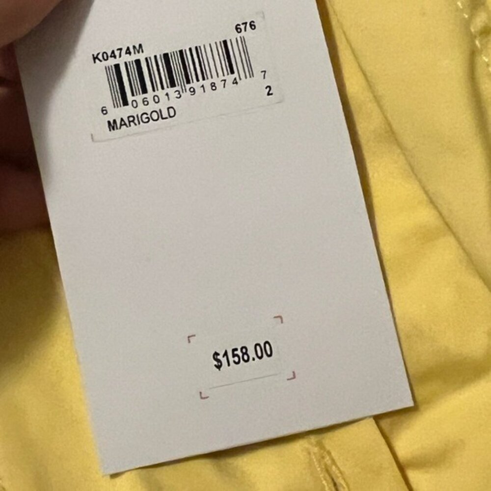 Gal Meets Glam Francesca Marigold Fit and Flare Sleeveless Dress Yellow 2 NWT - Picture 9 of 9